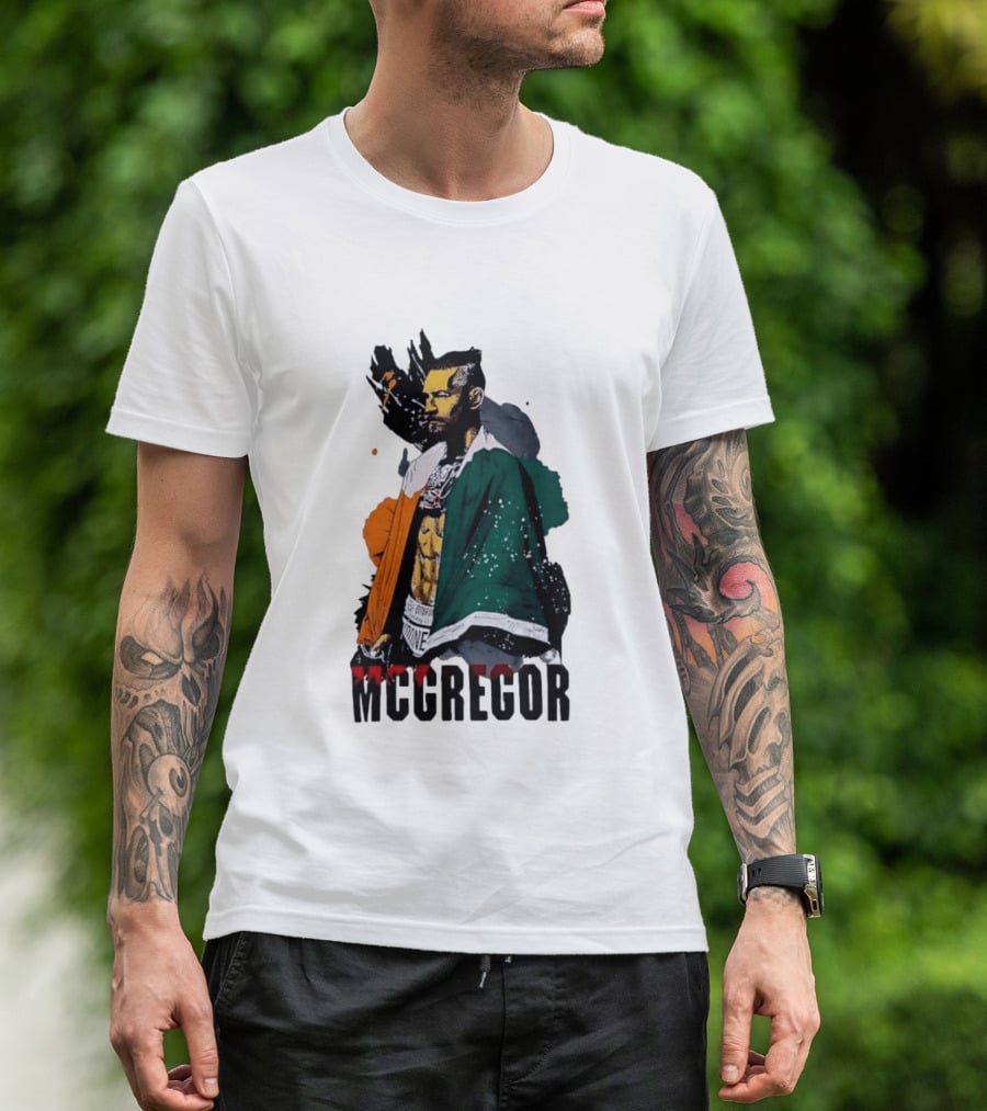McGregor Irish Flag Warrior In The Cage T-Shirt