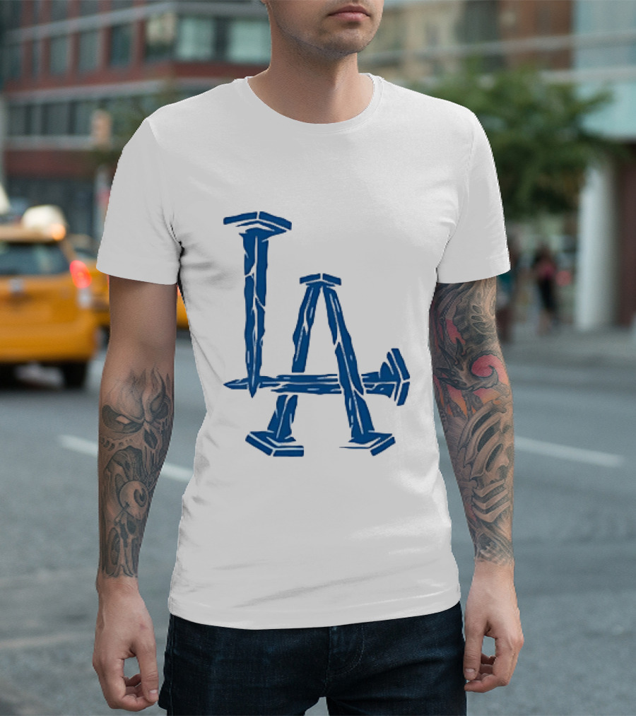 Los Angeles Dodgers LA Nails Baseball Team T-Shirt