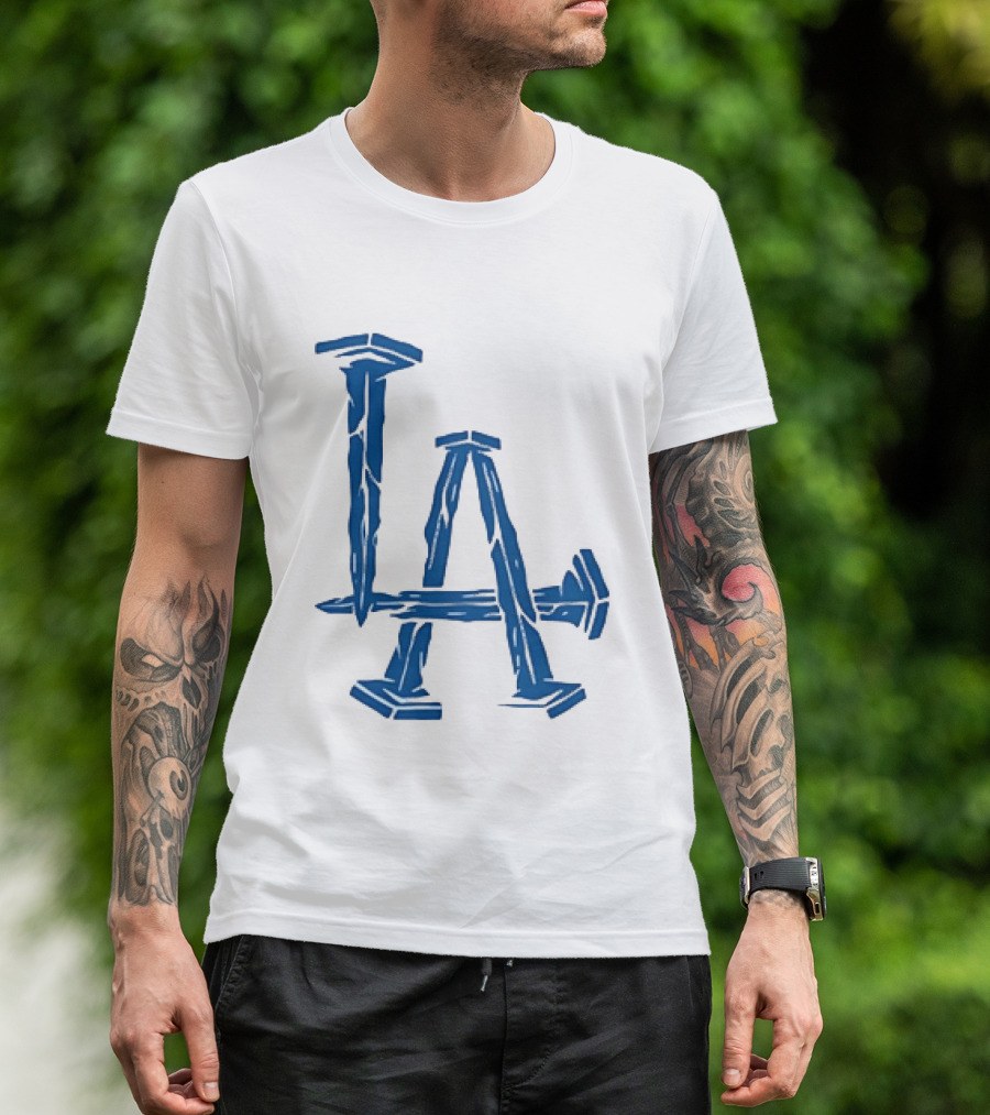 Los Angeles Dodgers LA Nails Baseball Team T-Shirt