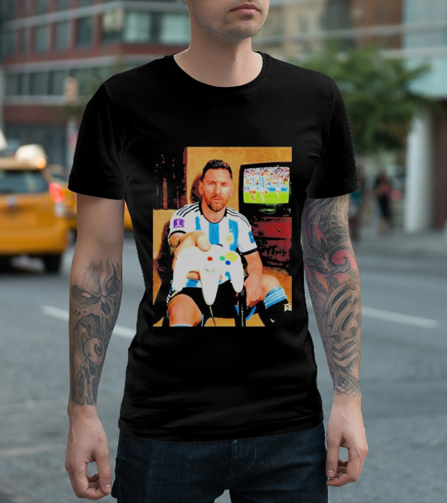 Argentina National Team Icon Lionel Messi Gaming Experience T-Shirt