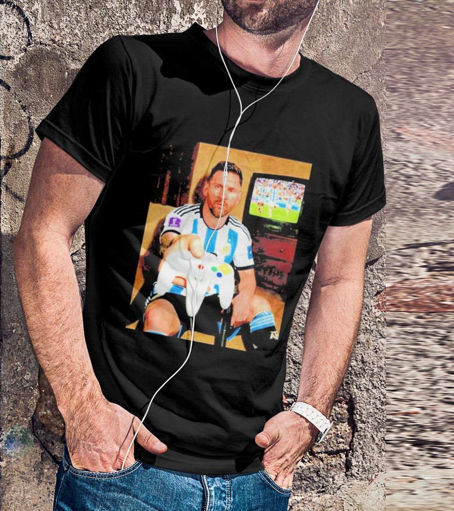 Argentina National Team Icon Lionel Messi Gaming Experience T-Shirt