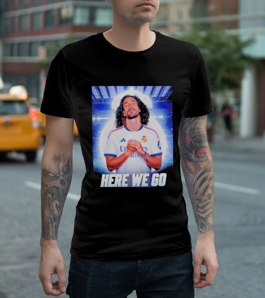Real Madrid Transfer News Marc Cucurella Here We Go T-Shirt
