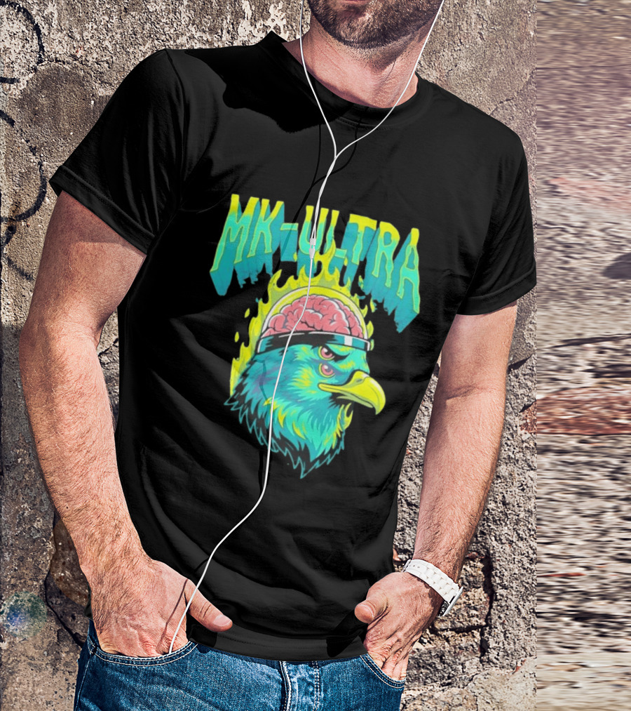 MK Ultra Eagle Brain Helmet T-Shirt