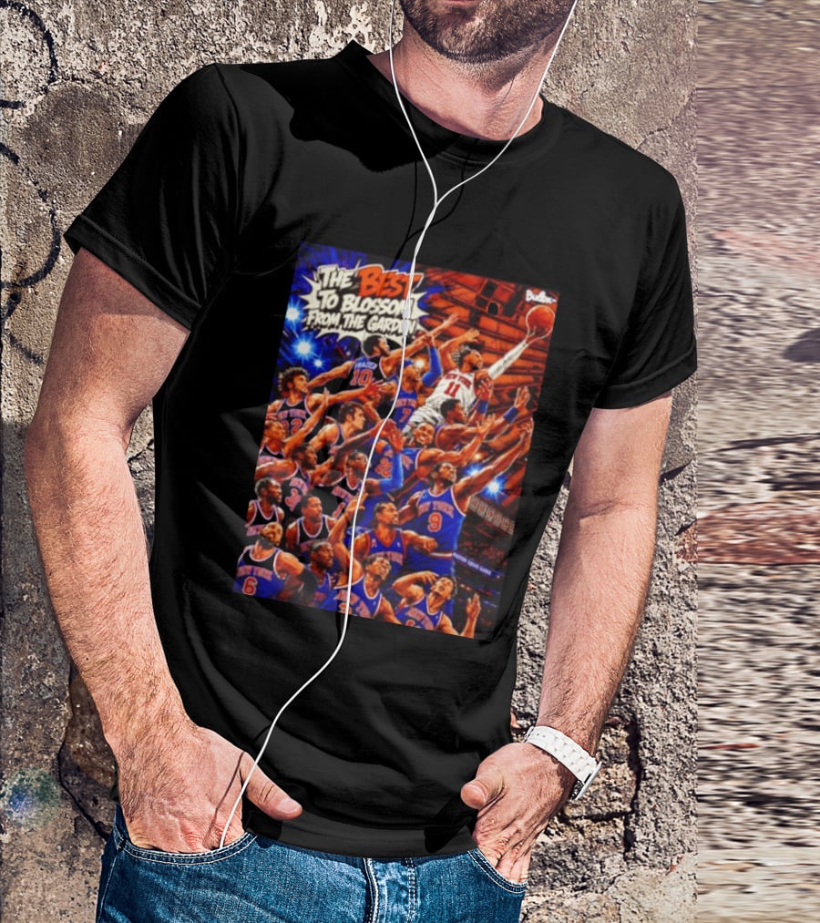 New York Knicks The Best To Blossom From The Garden Walt Frazier Carmelo Anthony Jalen Brunson T-Shirt
