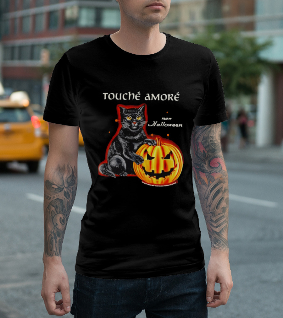 Touche Amore Black Cat Jack O Lantern New Halloween You Keep Finding New Ways T-Shirt