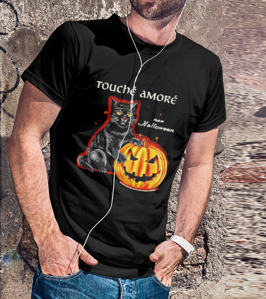 Touche Amore Black Cat Jack O Lantern New Halloween You Keep Finding New Ways T-Shirt