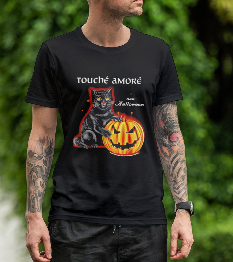 Touche Amore Black Cat Jack O Lantern New Halloween You Keep Finding New Ways T-Shirt