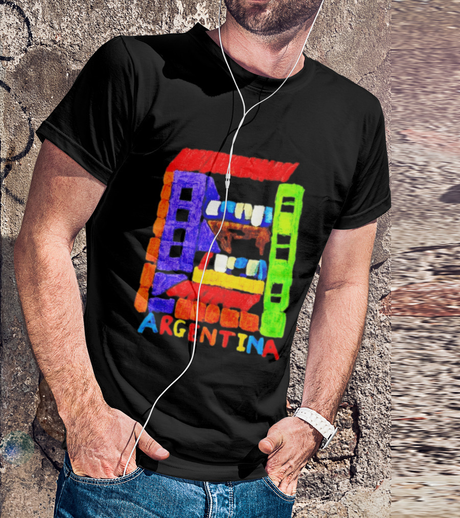 Celebrate Argentina Painted Colorful Urban Architecture T-Shirt
