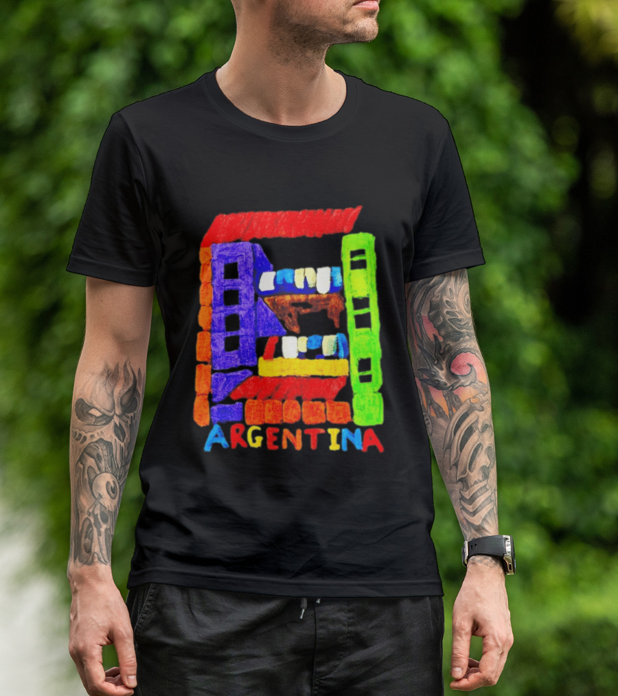 Celebrate Argentina Painted Colorful Urban Architecture T-Shirt