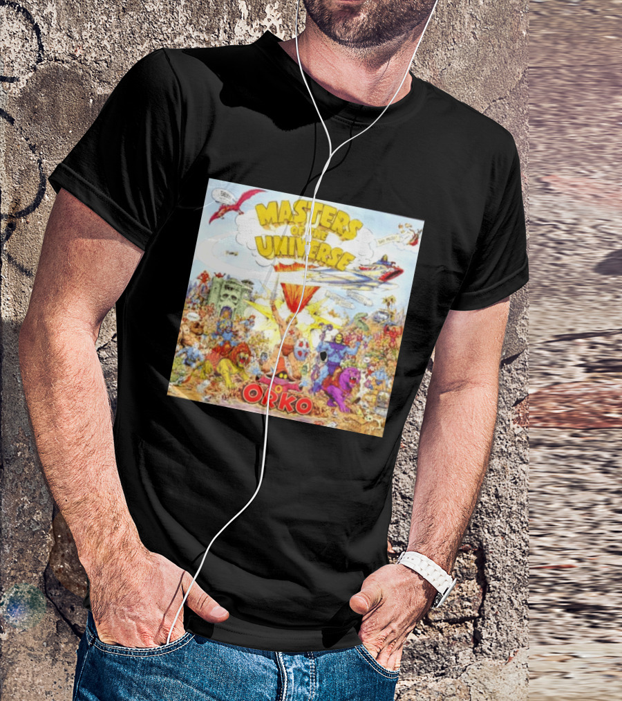He Man Skeletal Orko Masters Of The Universe Vintage Comic Scene T-Shirt