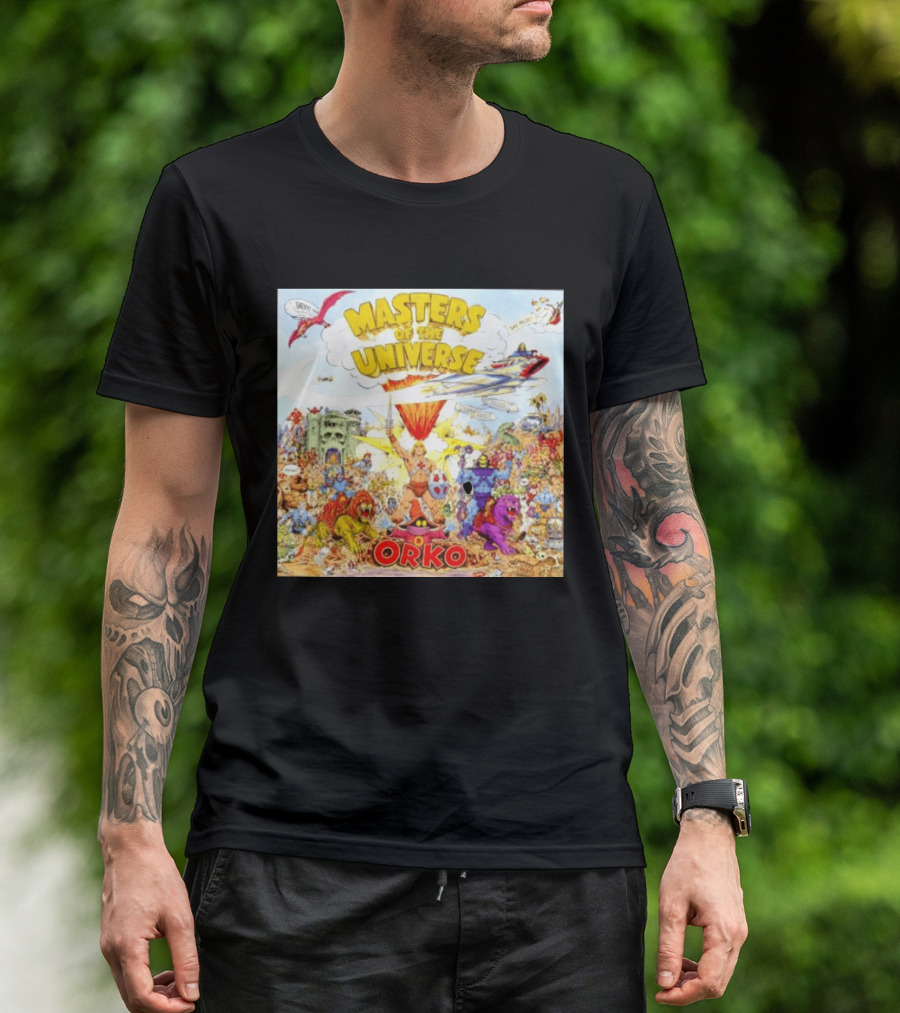 He Man Skeletal Orko Masters Of The Universe Vintage Comic Scene T-Shirt