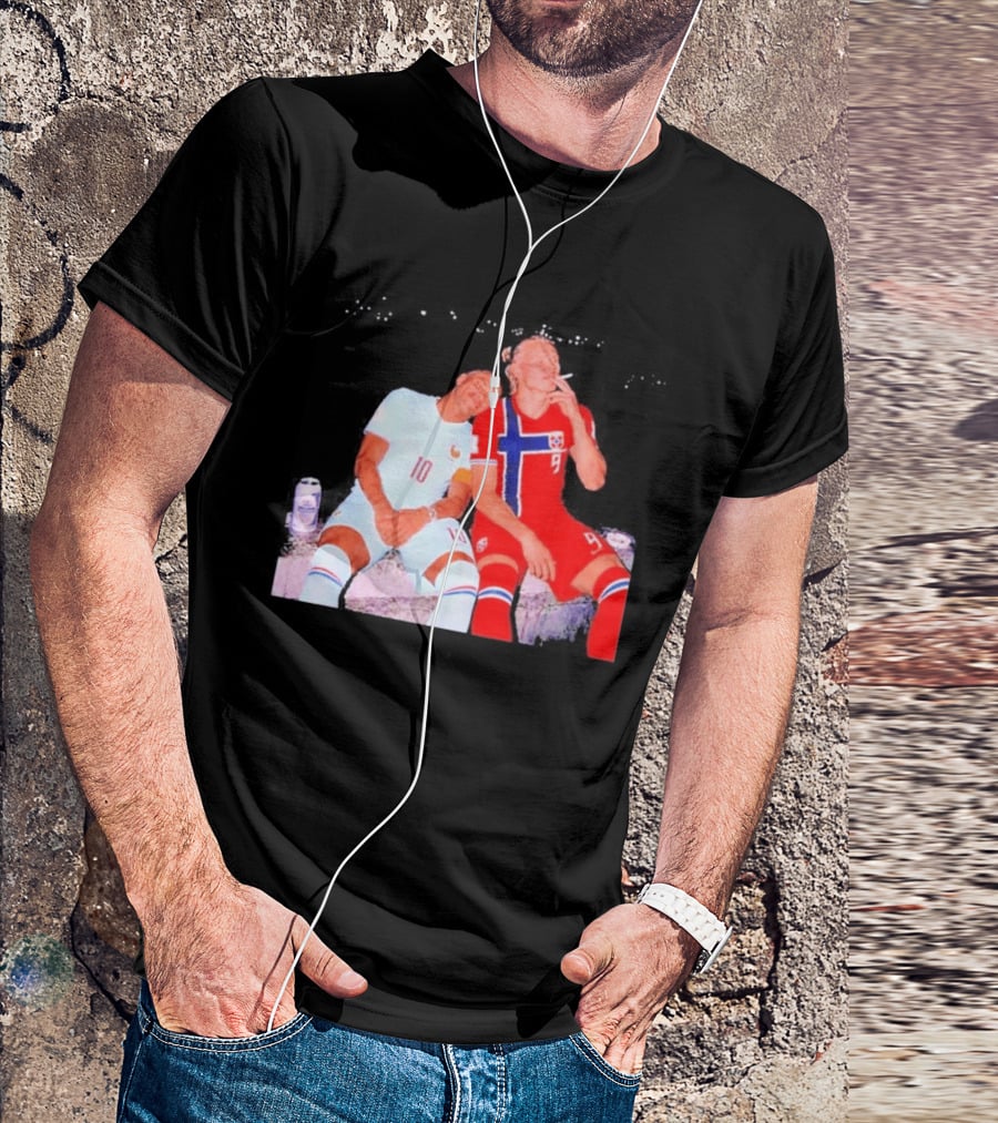 Kylian Mbappé France 10 Erling Haaland Norway 9 Soccer Friendship Fan T-Shirt