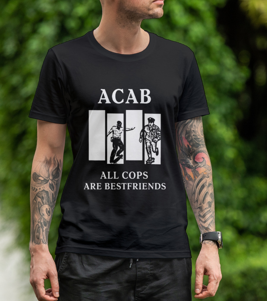 ACAB All Cops Are Bestfriends Running Bars Concept T-Shirt