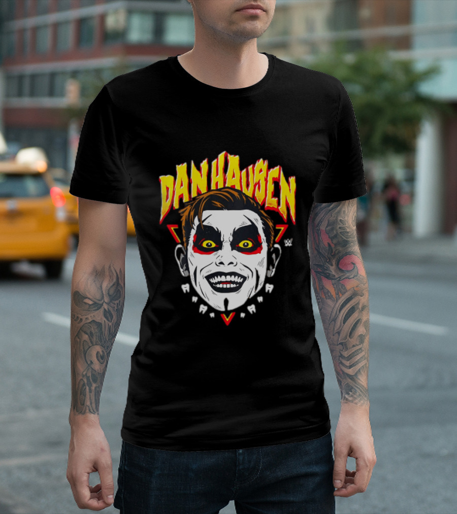 Danhausen Face Paint Yellow Eyes Red Triangle WWE T-Shirt