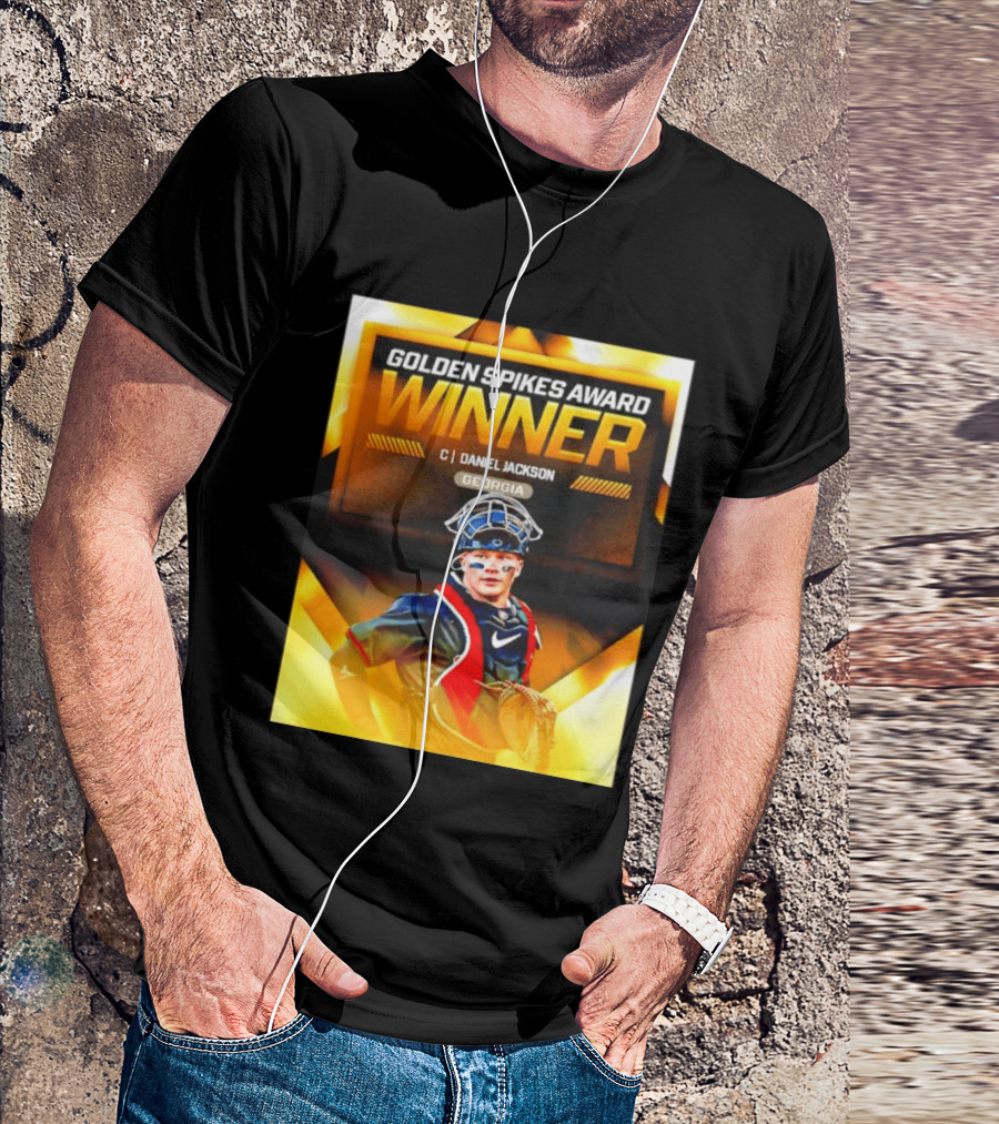 Golden Spikes Award Winner Daniel Jackson Georgia Catcher T-Shirt