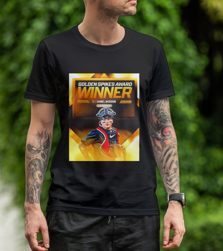 Golden Spikes Award Winner Daniel Jackson Georgia Catcher T-Shirt
