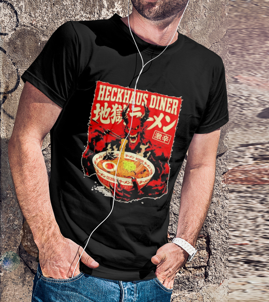 Heckhaus Diner Hell Ramen Devil Spicy Challenge T-Shirt