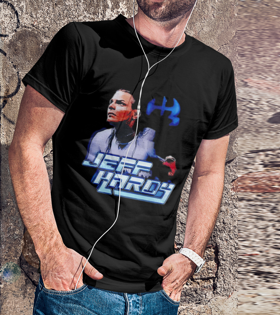 Jeff Hardy WWE Superstar Blue And Red T-Shirt