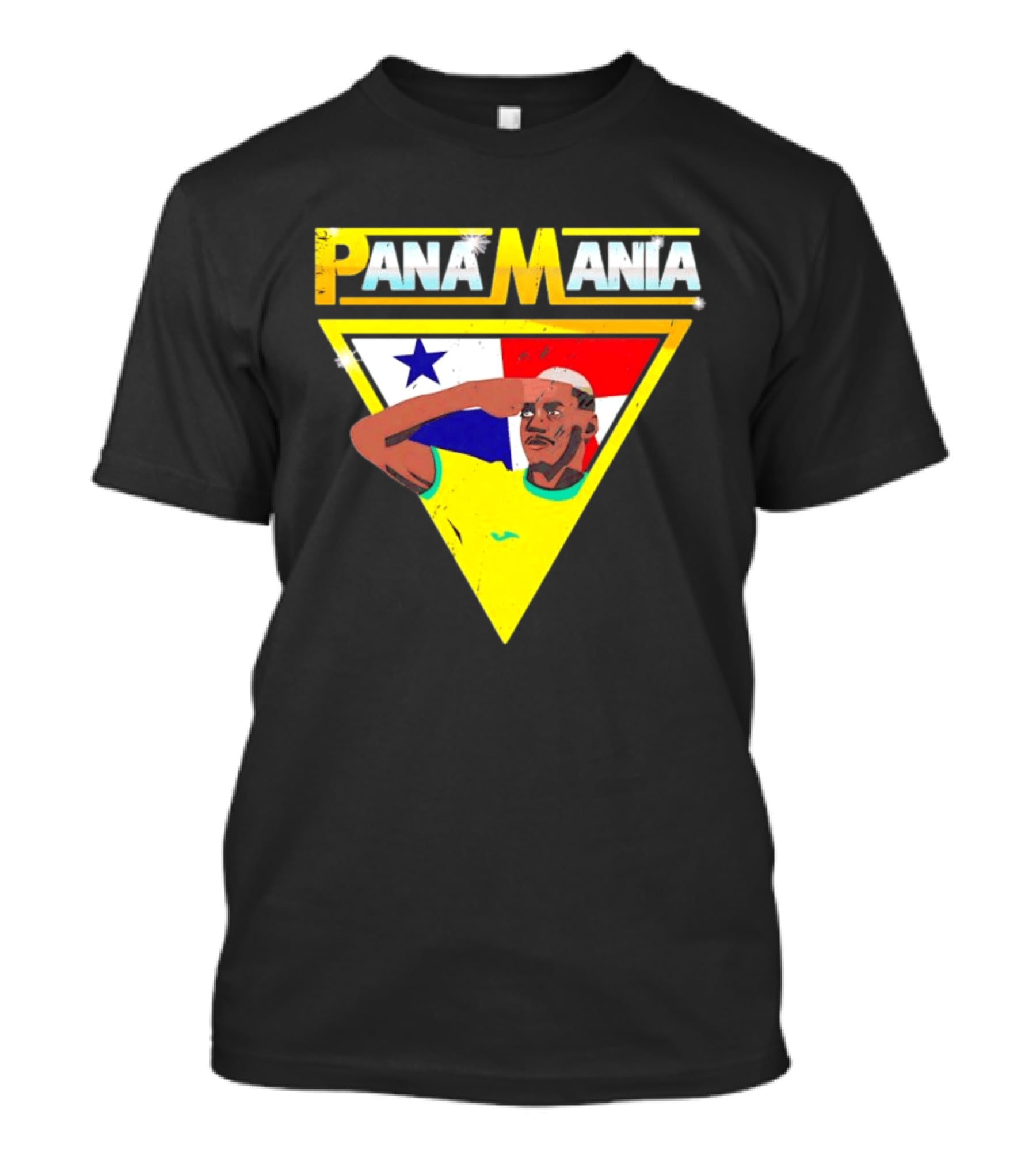 Pana Mania José Córdoba Salute Panama Flag Triangle T-Shirt