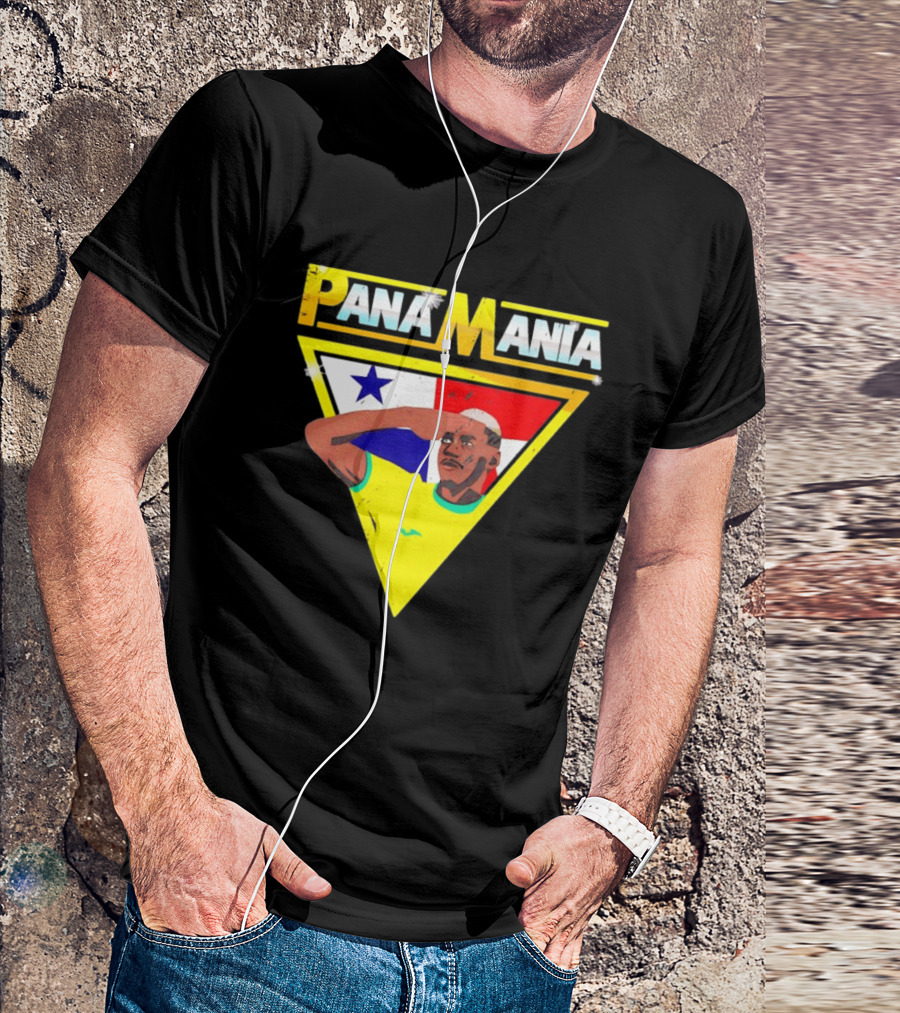 Pana Mania José Córdoba Salute Panama Flag Triangle T-Shirt