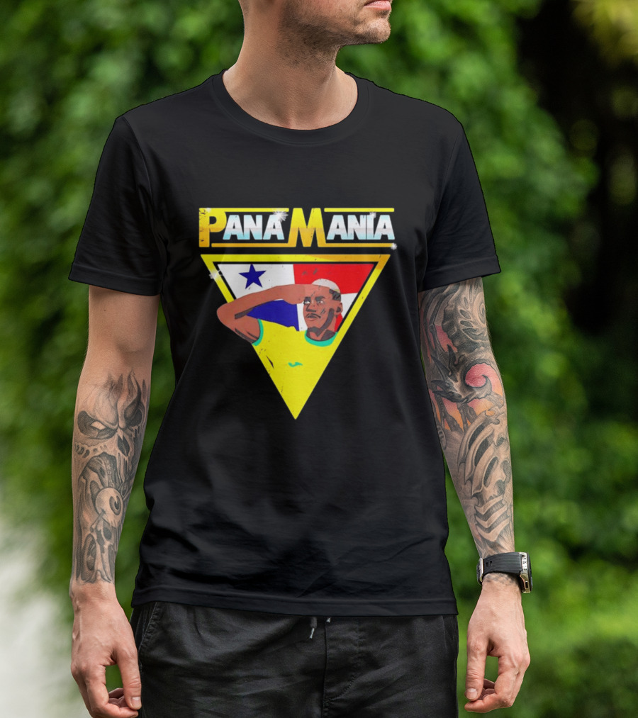 Pana Mania José Córdoba Salute Panama Flag Triangle T-Shirt