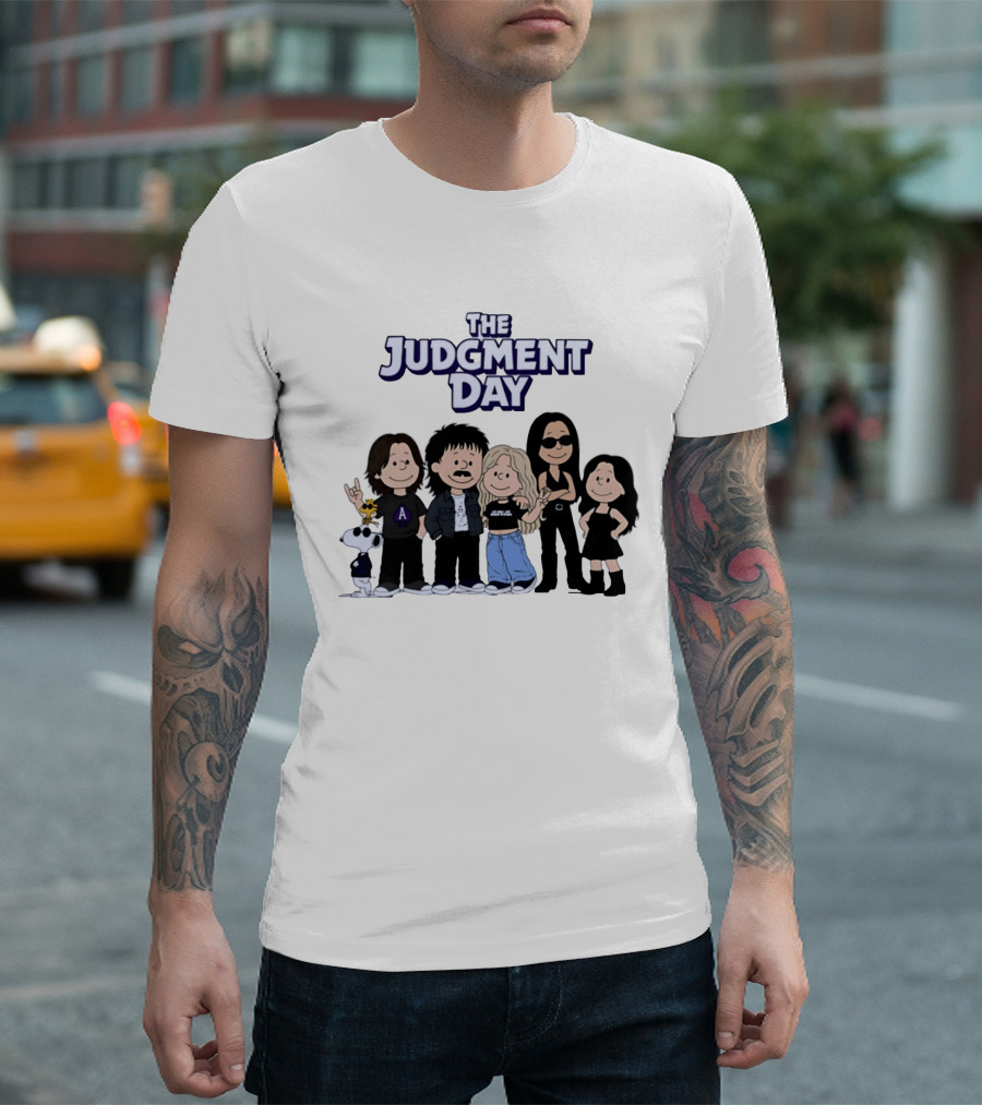 The Judgment Day Peanuts Cartoon Characters Mashup T-Shirt
