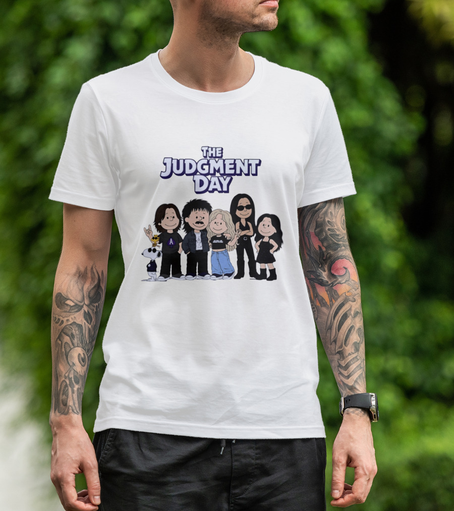 The Judgment Day Peanuts Cartoon Characters Mashup T-Shirt