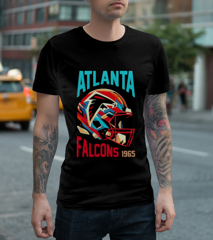 Atlanta Falcons 1965 Helmet Vintage Football Team T-Shirt