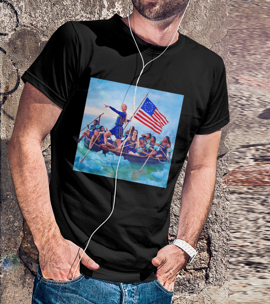 Indiana Fever Crossing The Delaware With Floaties Basketball Team T-Shirt