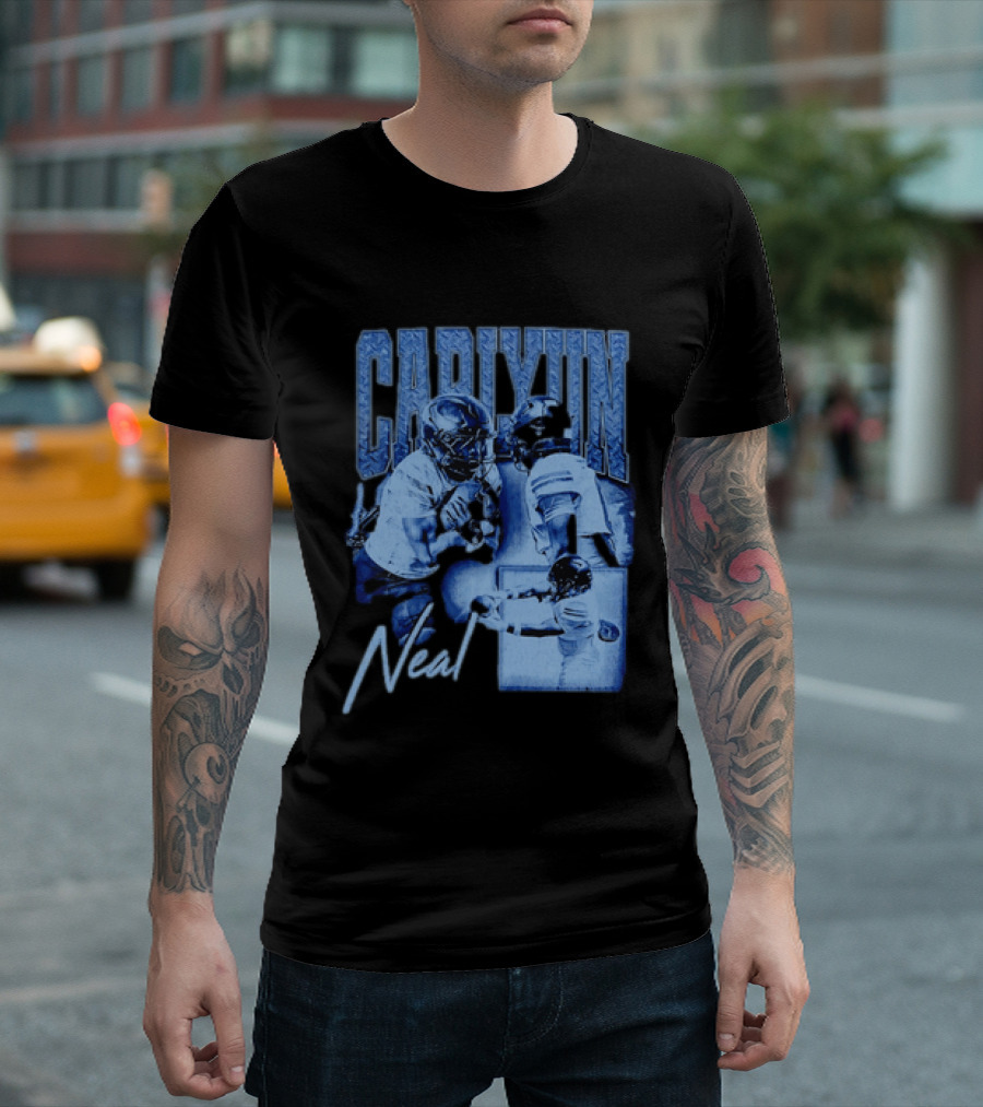 Carlyun Neal Alabama Crimson Tide Football Player Action Collage T-Shirt