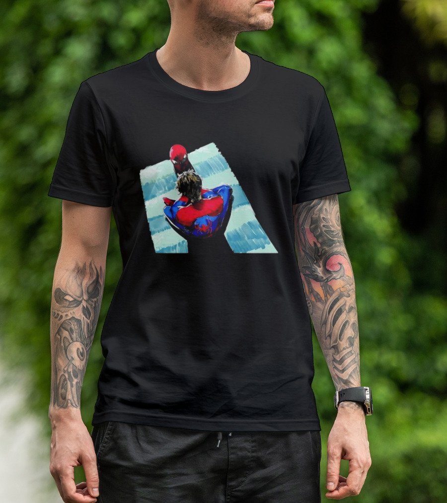 Spider Man Peter Parker Marvel Cinematic Universe Dual Perspective T-Shirt