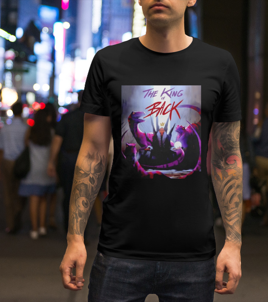 Kawhi Leonard Toronto Raptors The King Is Back Raptors Crown Return T-Shirt