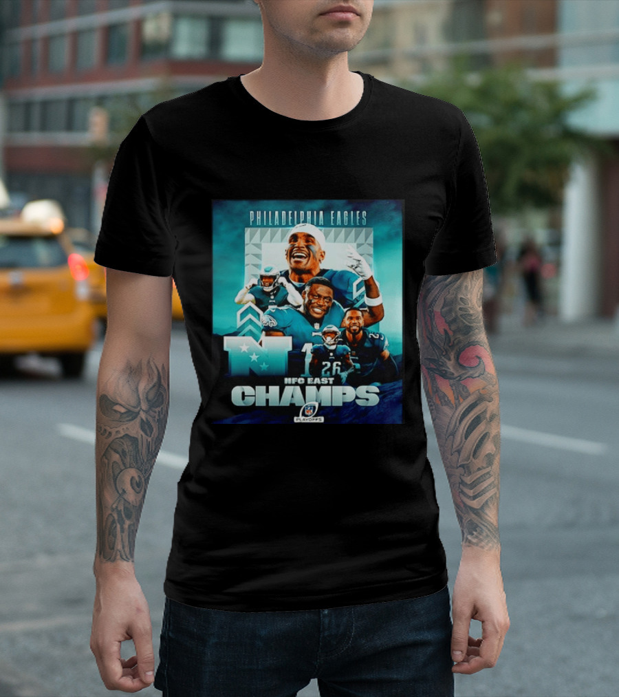 Philadelphia Eagles NFC East Champs 2022 Playoffs T-Shirt