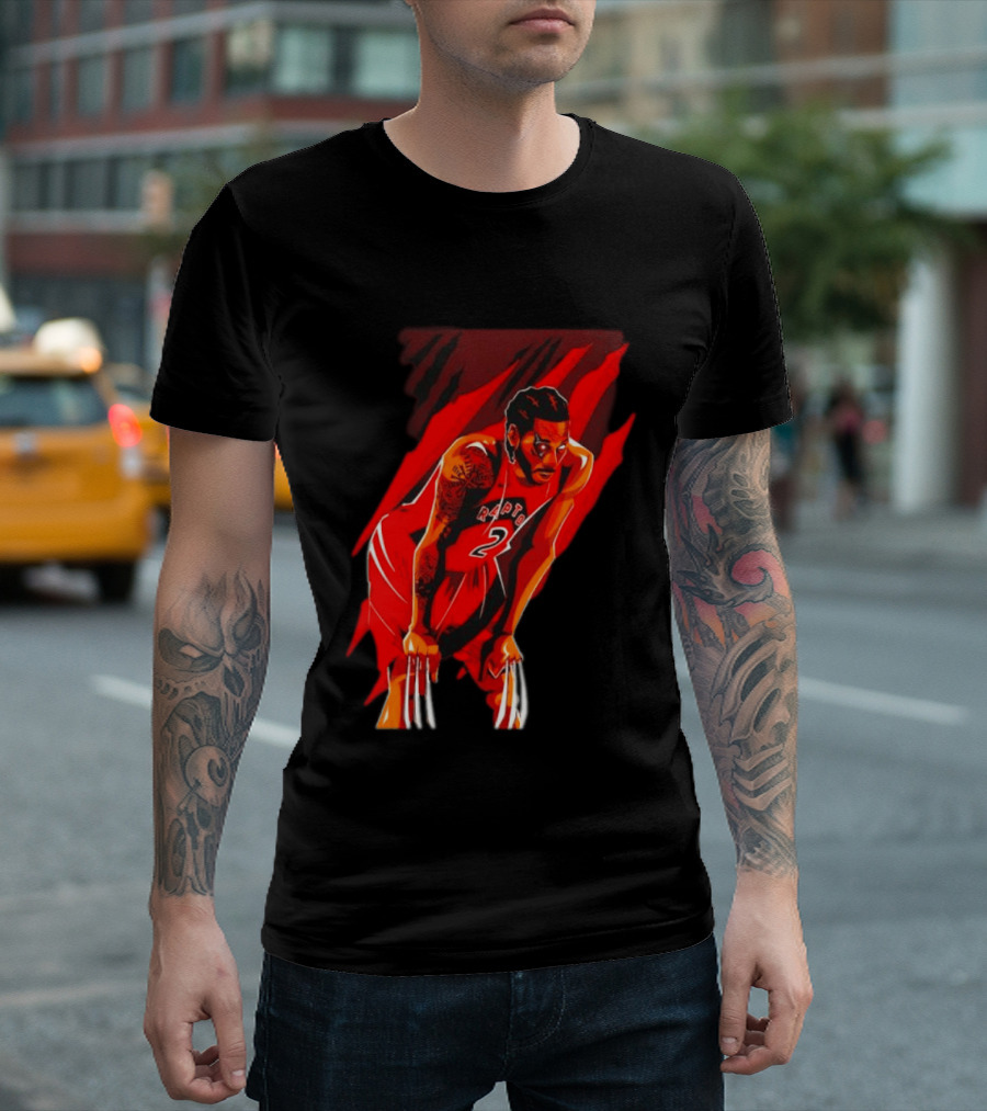 Kawhi Leonard Wolverine Claws Toronto Raptors 2 Jersey Return T-Shirt