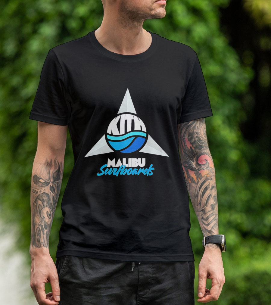 Kith Malibu Surfboards Triangular Wave Aesthetic T-Shirt
