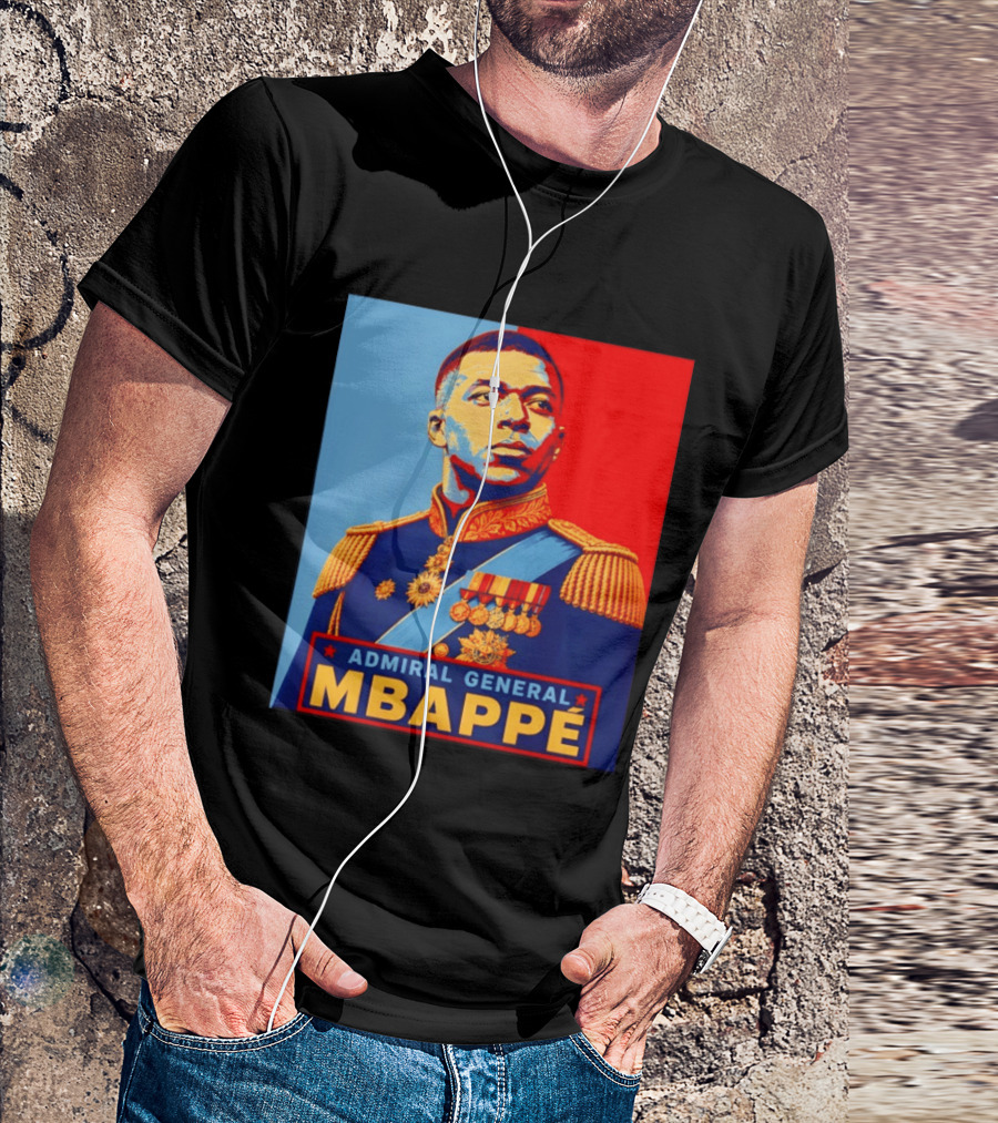 Admiral General Mbappe Propaganda Football T-Shirt