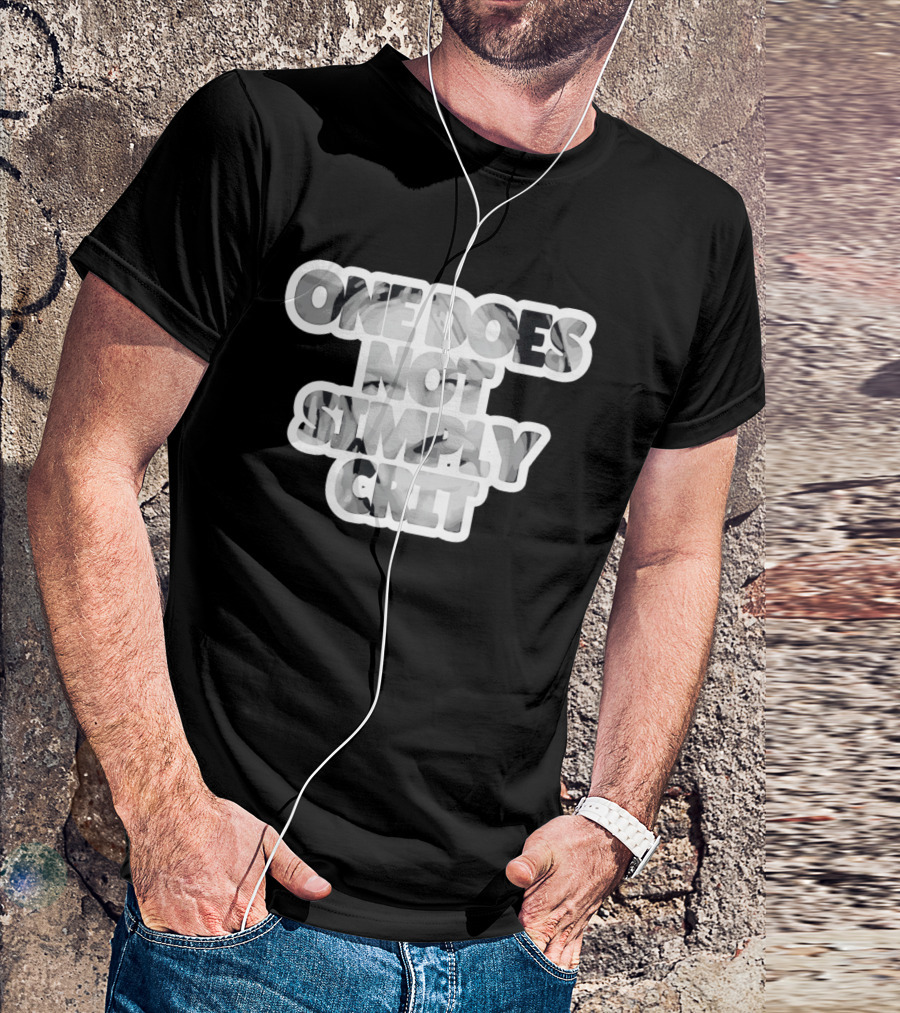Lord Of The Rings Geek Gaming Meme One Does Not Simply Crit T-Shirt