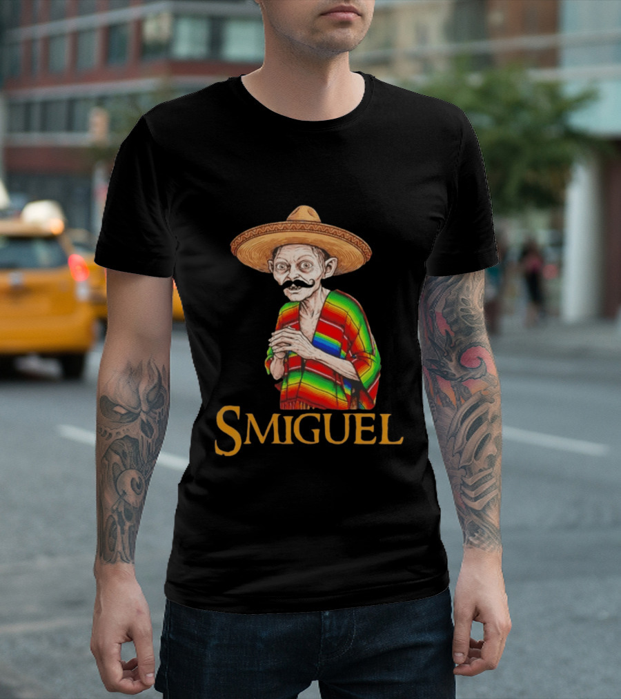 Smiguel Gollum Sombrero Rainbow Poncho T-Shirt