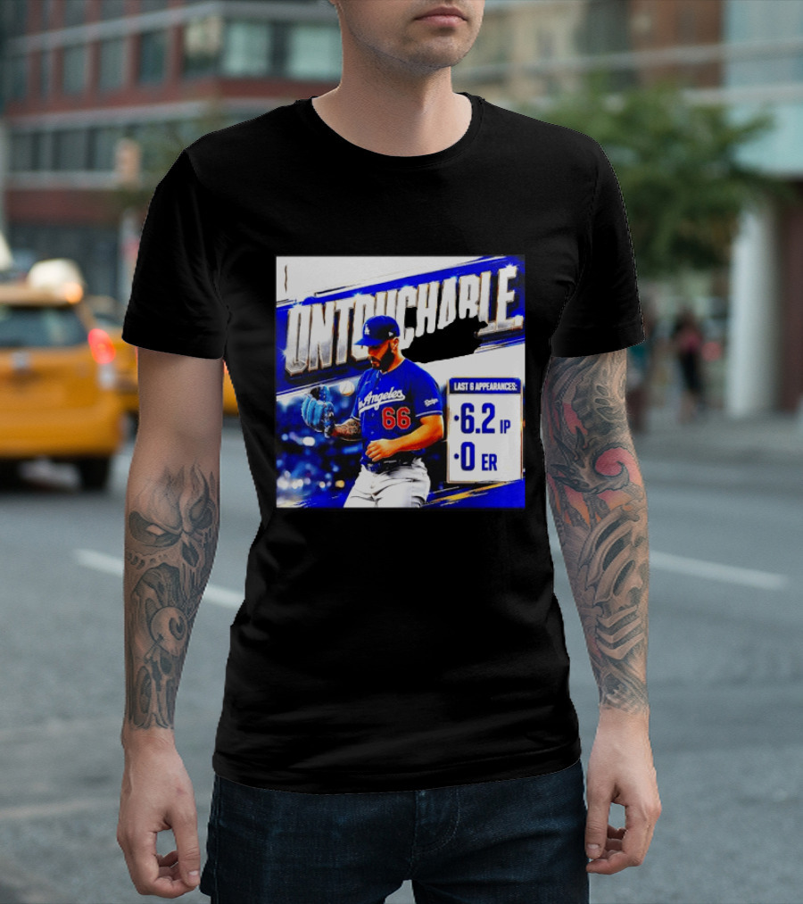 Los Angeles 66 Untouchable Last 6 Appearances 6.2IP 0ER T-Shirt