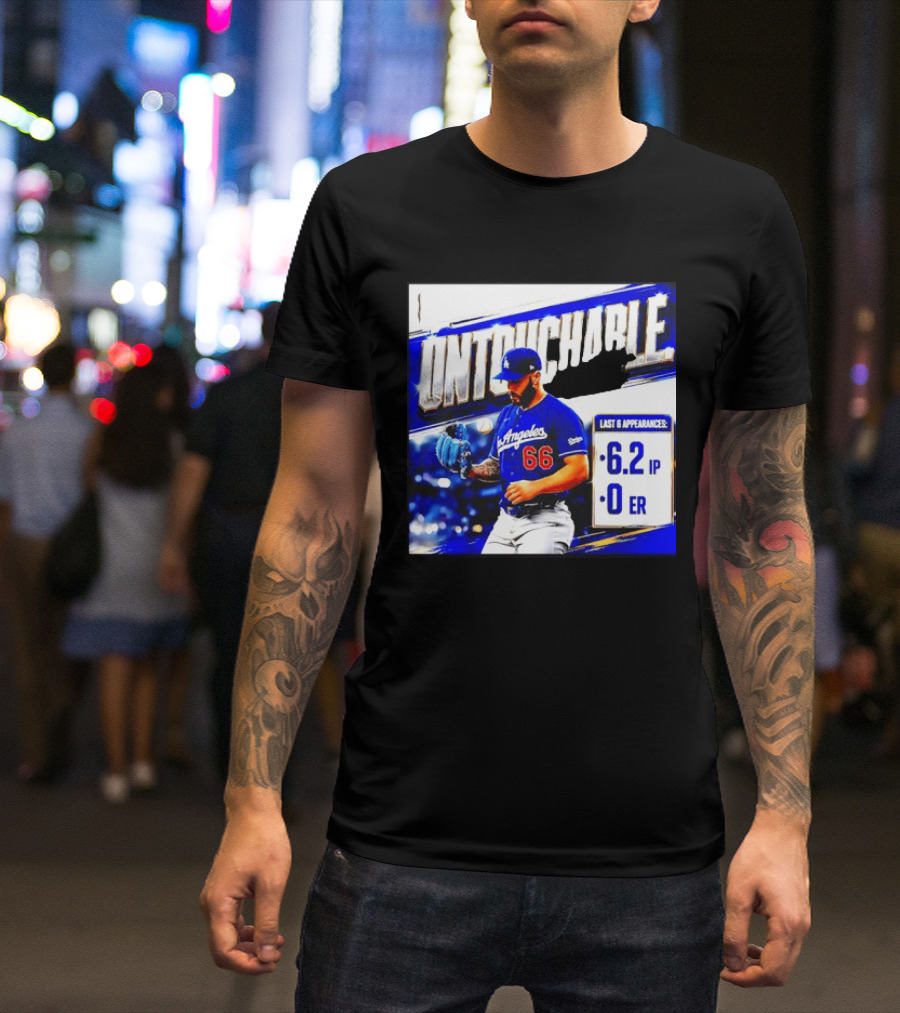 Los Angeles 66 Untouchable Last 6 Appearances 6.2IP 0ER T-Shirt