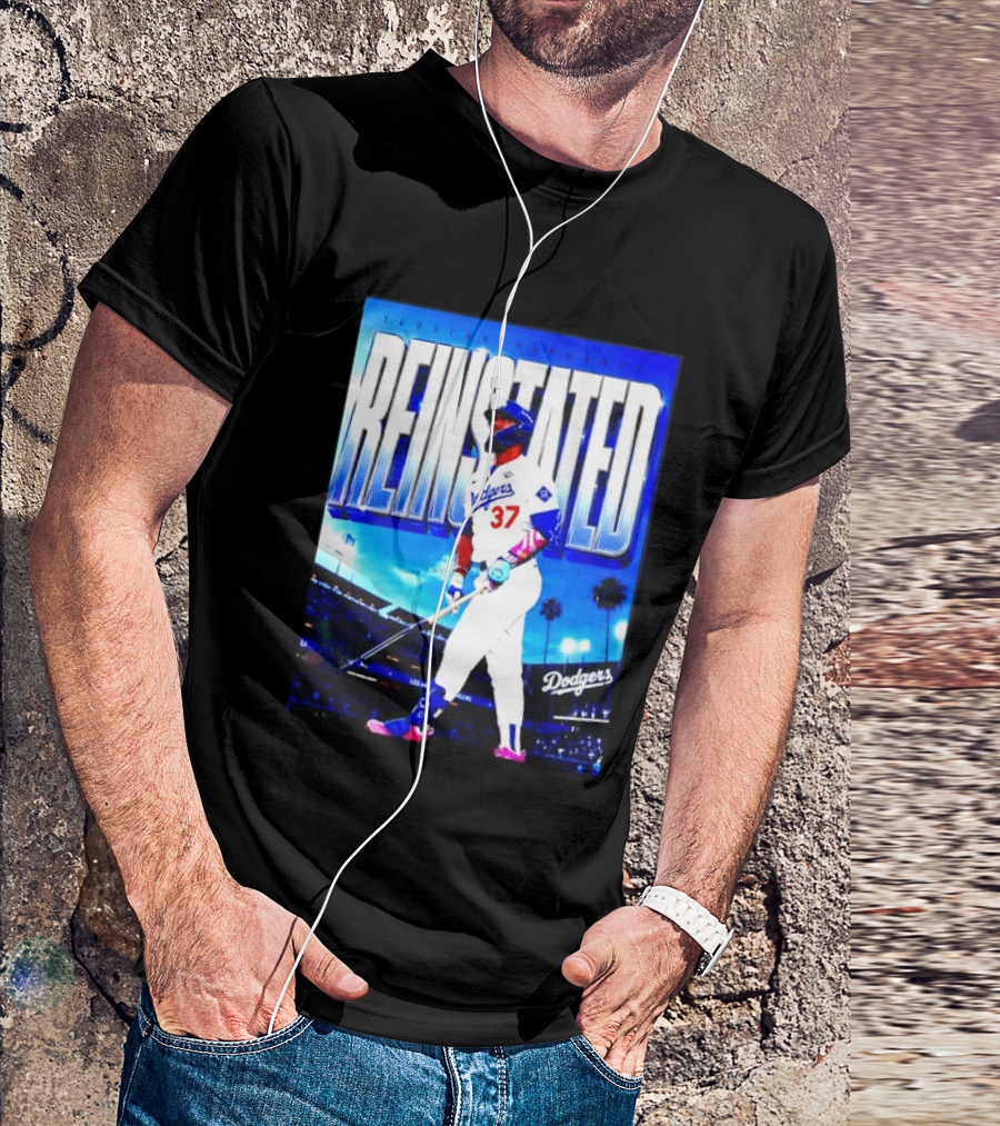 Teoscar Hernandez Reinstated Los Angeles Dodgers 37 T-Shirt