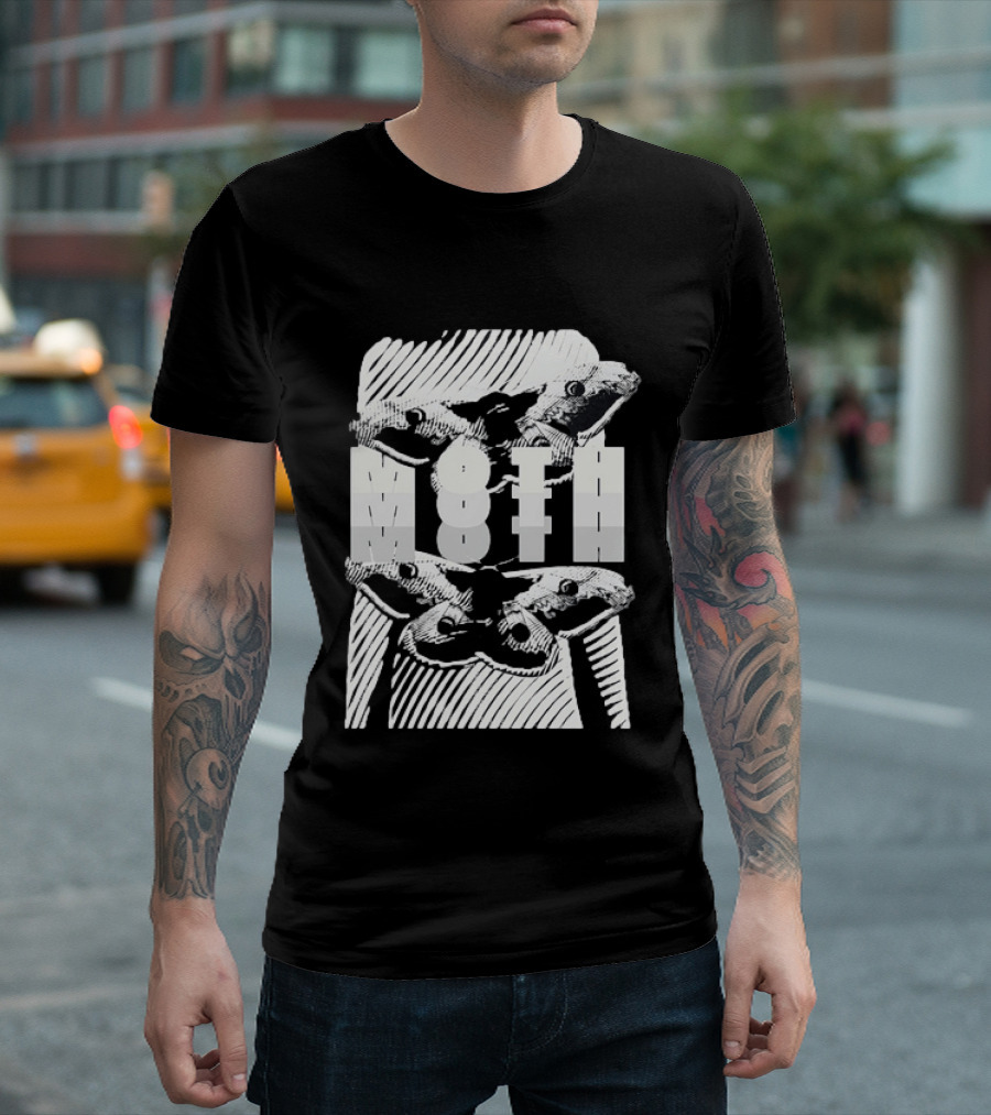 Moth Wings Reflective Optical Illusion T-Shirt