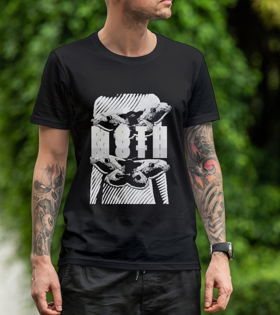 Moth Wings Reflective Optical Illusion T-Shirt