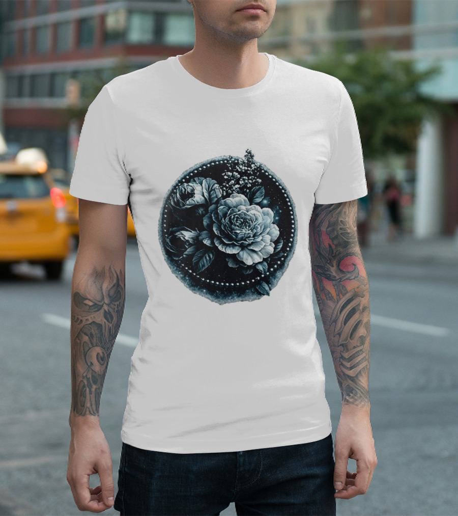 Cape Fear Nevaeh Valentine Floral Muscle Peonies T-Shirt