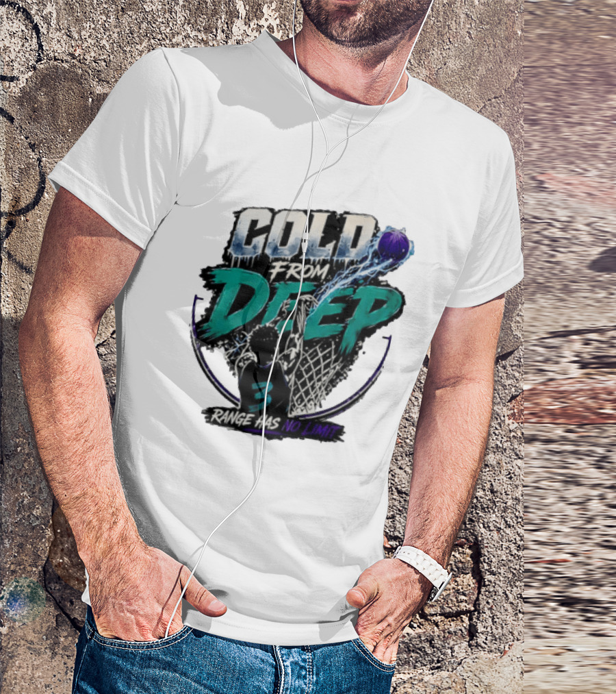 Cold From Deep Range Has No Limit Basketball 3 T-Shirt