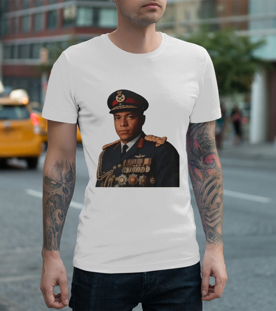 Kylian Mbappe Military Uniform Meme T-Shirt
