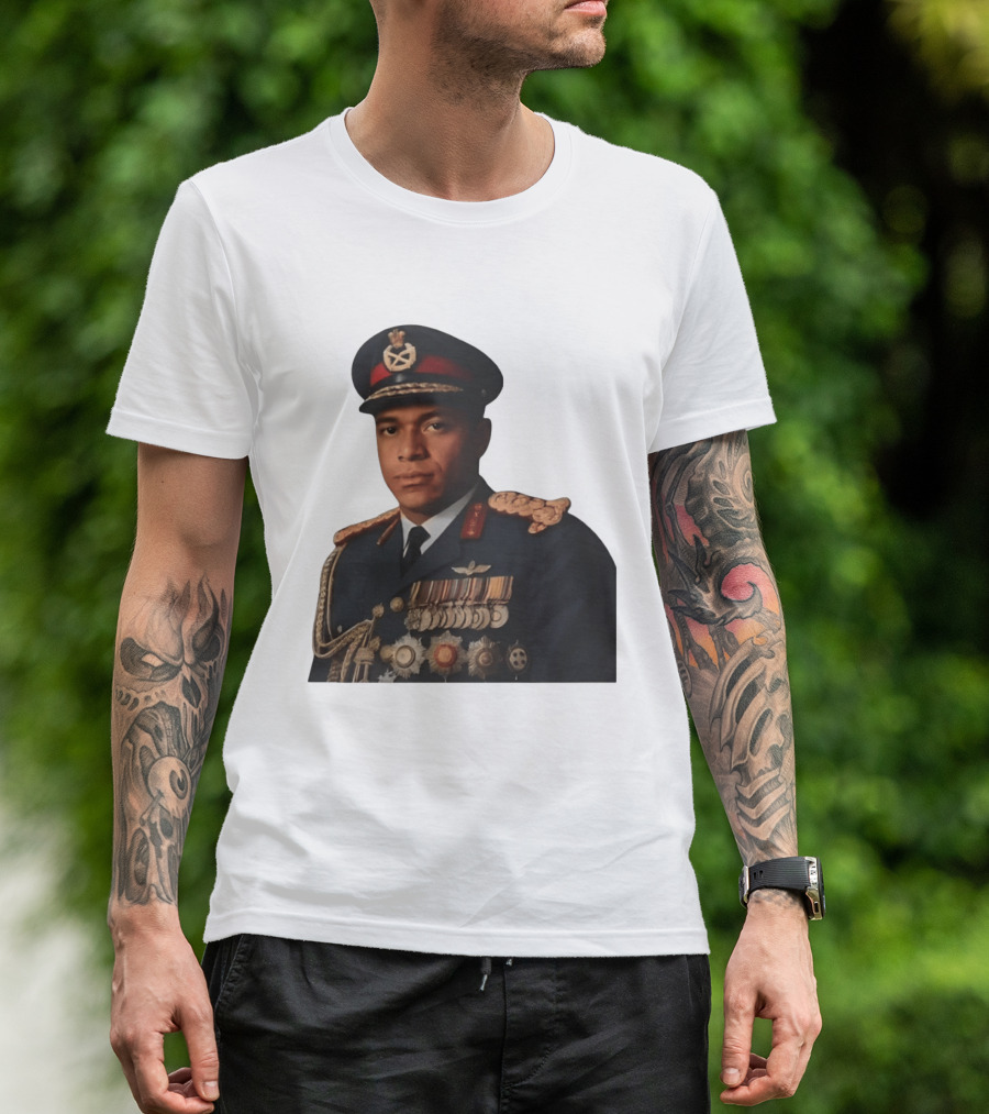 Kylian Mbappe Military Uniform Meme T-Shirt