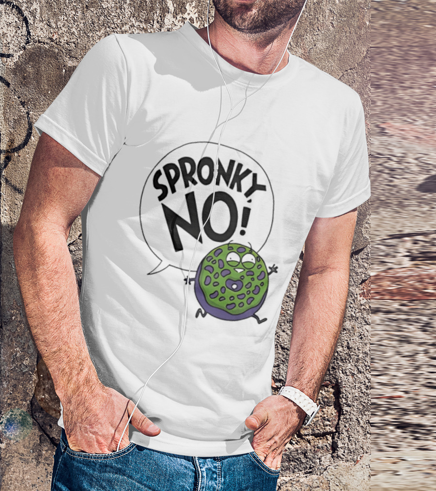 Donut Squad Spronky No Green Cartoon Doughnut T-Shirt