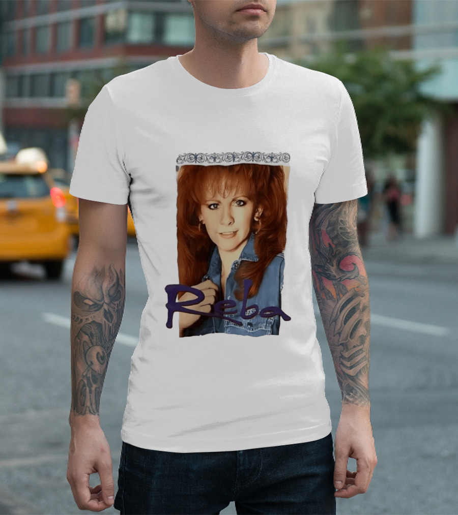 Hilary Duff Wearing Reba McEntire 1990s Denim Outfit T-Shirt