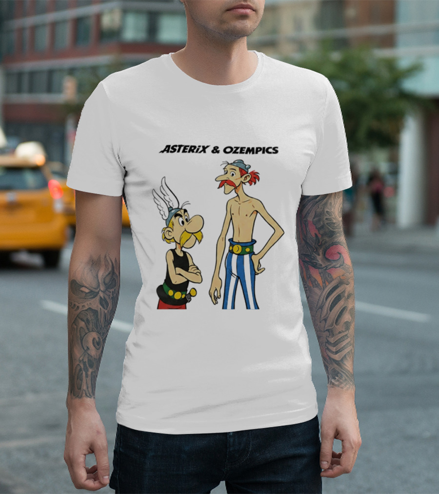 Asterix And Ozempics Thin Obelix Comic T-Shirt